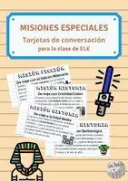 Vorschau - Arbeitsblätter - Tarjetas de conversación _Misiones especiales - Deckblatt