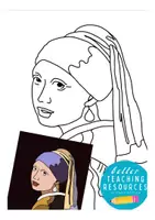 Vista previa - Elementos para la creación de materiales - Clipart Jan Vermeer - La joven de la perla (historia del arte) - página 1