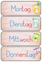 Vorschau - Poster - Wochentage für deine Eulenklasse - Seite 1