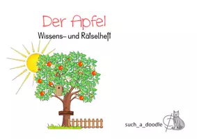 Vorschau - Arbeitsblätter - Apfel: Wissens- und Rätselheft 14seitig - Deckblatt