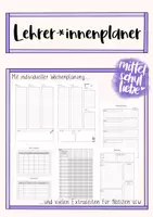 Vorschau - Lehrpläne/Lehrermaterial - Mein Schuljahr - Lehrer*innenplaner (undatiert) - Deckblatt
