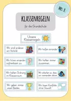 Vorschau - Poster - Klassenregeln für die Grundschule - Deckblatt