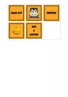 Vorschau - Spiele - Halloween Creatures Pairs Game - Word and Picture - Seite 3