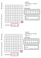 Vista previa - Unidades / Secuencias / Situaciones de Aprendizaje - Cuaderno de trabajo - Calcular el lado de un cuadrado - página 3
