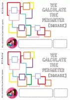 Vista previa - Unidades / Secuencias / Situaciones de Aprendizaje - Cuaderno de trabajo - Calcular el perímetro del cuadrado - Portada