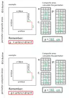 Vista previa - Unidades / Secuencias / Situaciones de Aprendizaje - Libro de ejercicios - Áreas compuestas - Calcular el perímetro - página 2