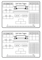 Vorschau - Arbeitsblätter - Zahl des Tages/ Zahl der Woche - Klasse 1-4 - Seite 2