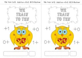 Vista previa - Unidades / Secuencias / Situaciones de Aprendizaje - Cuaderno de trabajo: Entrenamos a 10 adición +1 +0 + cuaderno de soluciones - Portada