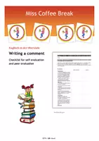 Vorschau - Arbeitsblätter - Writing a comment (Checklist/Feedback) - Deckblatt