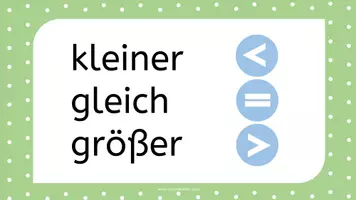 Vorschau - Fördermaterial/Inklusion - Größenvergleich: kleiner-gleich-größer Zahlen bis 1000 - Seite 1