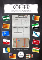 Vorschau - Arbeitsblätter - Bastelvorlage: Koffer - Comunidades Autónomas - Deckblatt