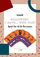 Vorschau - Spiele - Halloween Game - I have... Who has...? für 15-33 Spielende - Deckblatt