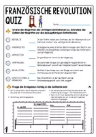 Vorschau - Arbeitsblätter - Französische Revolution Test - Quiz - Arbeitsblätter - Seite 2