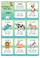 Vorschau - Spiele - Ich habe... Wer hat...? Lesespiel Tiere 1 (Daz) - Seite 2