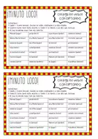 Vorschau - Spiele - Minuto loco SER Y ESTAR REGULARES DIPTONGO SER ESTAR LMP - Deckblatt