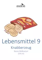 Vorschau - Poster - DaZ Wortschatz Lebensmittel 9: Knabberzeug - Reine Bildkarten (DIN A4) mit Artikelpunkten zur Sprachförderung - Deckblatt