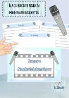 Vorschau - Aufgabenkarten - Moderationskarten für die Nachrichtenshow (Methode) - Deckblatt