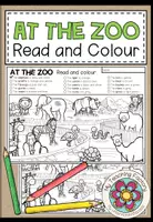 Vista previa - Hojas de trabajo - AT THE ZOO - Read and colour (2 niveles de diferenciación) - Portada