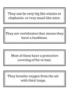 Vista previa - Juegos / Gamificación - Types of animals - página 1
