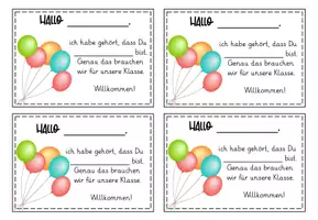 Vorschau - Anderer Materialtyp - Personalisierte Willkommensgrüße - Seite 1