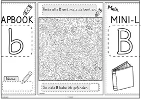 Vorschau - Unterrichtsreihen - Mini-Lapbook | Buchstabe B/b | Grundschrift - Seite 3