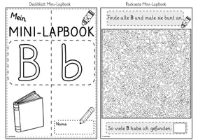 Vorschau - Unterrichtsreihen - Mini-Lapbook | Buchstabe B/b | Grundschrift - Seite 2