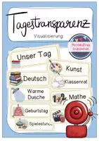 Vorschau - Poster - Tagestransparenz (Visualisierung, Stundenplan) - Deckblatt