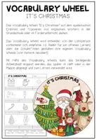 Vorschau - Arbeitsblätter - CHRISTMAS - Vocabulary Wheel - Seite 1