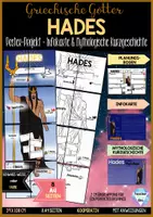 Vorschau - Unterrichtsreihen - Griechische Götter des Olymp - HADES Poster-Projekt + Steckbrief - Deckblatt