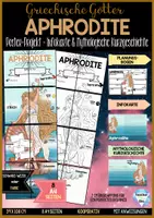 Vorschau - Unterrichtsreihen - Griechische Götter des Olymp | APHRODITE Poster-Projekt + Steckbrief - Deckblatt