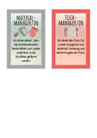 Vorschau - Arbeitsblätter - Hauswirtschaft/VB: Kochen Gruppen-Rollenkarten - Seite 1