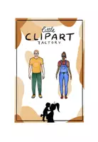 Vorschau - selbst erstellte Cliparts/Grafiken - Cliparts zur Personenbeschreibung Mann / Frau / Frisur / Bekleidung (describing people) - Seite 1