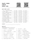 Vorschau - Arbeitsblätter - Arbeitsblatt "some - any - much - many - a loft of" mit Erklärvideo, Lösungen und Onlineübungen - Seite 3
