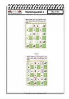 Vorschau - Arbeitsblätter - Mathelogie Klasse 2-4 - RECHENQUADRAT - Seite 2