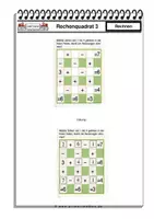 Vorschau - Arbeitsblätter - Mathelogie Klasse 2-4 - RECHENQUADRAT - Seite 3