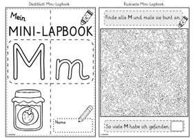 Vorschau - Unterrichtsreihen - Mini-Lapbook | Buchstabe M/m| Grundschrift - Seite 2