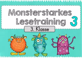 Vorschau - Aufgabenkarten - Monsterstarkes Lesetraining 3 - Seite 2