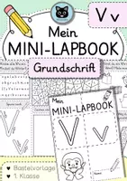 Vorschau - Unterrichtsreihen - Mini-Lapbook | Buchstabe V/v | Grundschrift - Deckblatt