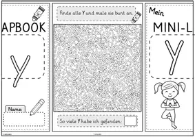 Vorschau - Unterrichtsreihen - Mini-Lapbook | Buchstabe Y/y | Grundschrift - Seite 3