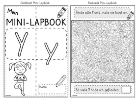 Vorschau - Unterrichtsreihen - Mini-Lapbook | Buchstabe Y/y | Grundschrift - Seite 2