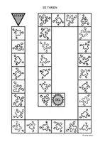Vorschau - Spiele - Spielfeld - Farben (schwarz-weiß) - Freiarbeit DaZ / DaF - Grundschule - Deckblatt