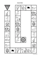 Vorschau - Spiele - Spielfeld - Haustiere - Freiarbeit DaZ / DaF - Grundschule - Deckblatt