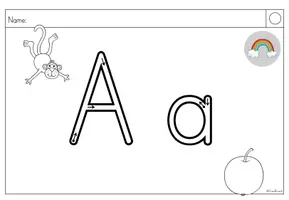Vorschau - Arbeitsblätter - Schreiblehrgang Druckschrift: Regenbogenfarben (Buchstabenweg) - Seite 3