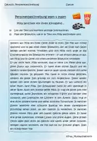 Vorschau - Arbeitsblätter - Personenbeschreibung lesen und malen - Seite 1