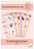 Vorschau - Spiele - Buchstabeneinführung AEIOU - Klammerkarten - Deckblatt