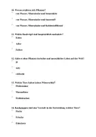 Vorschau - Arbeitsblätter - Wissenstest Biologie Kl 5/6 --- Pflanzen und Tiere - Seite 3