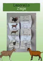 Vorschau - Mal- und Bastelvorlagen - Leporello - Ziege - Deckblatt