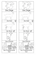 Vorschau - Mal- und Bastelvorlagen - Leporello - Ziege - Seite 3