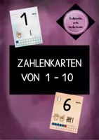 Vorschau - Poster - Zahlenkarten 1-10 (Klassenplakate) - Deckblatt
