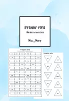 Vorschau - Arbeitsblätter - Irregular verbs- various exercises - Deckblatt